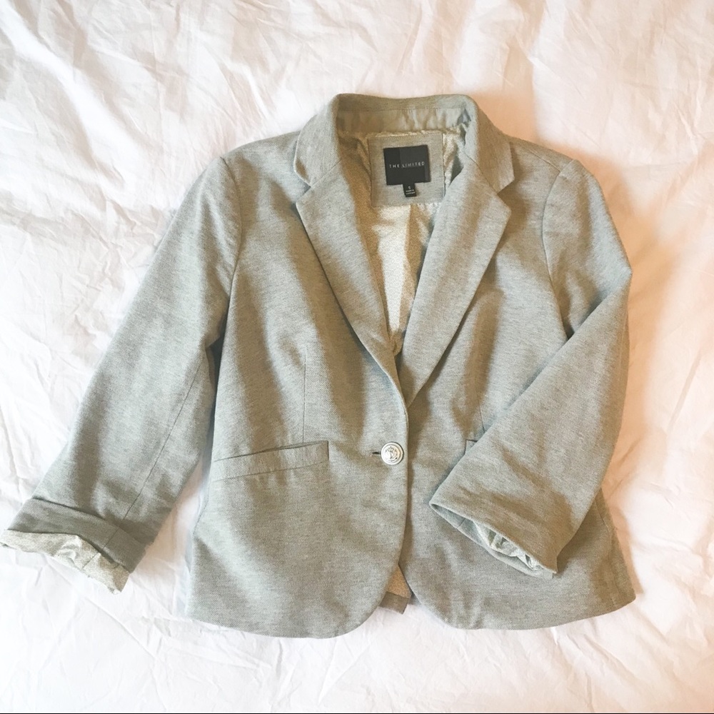 The Limited Soft Gray Blazer